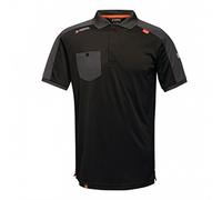 Regatta TRS167LA800 Offensive Wicking Polo, Size Large, Black