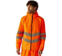 Regatta TRW497 18860 Professional Hi-Vis Waterproof and Windproof Pack away Jacket, Orange, M