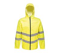 Regatta TRW497 20050 Professional Hi-Vis Waterproof and Windproof Pack away Jacket, Yellow, S