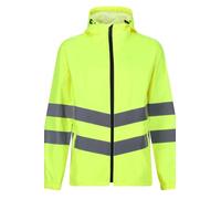 Regatta TRW497 20070 Professional Hi-Vis Waterproof and Windproof Pack away Jacket, Yellow, L