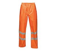 Regatta TRW498 18870 Professional Hi-Vis Waterproof and Windproof Pack away Over trousers, Orange, L