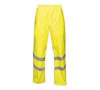 Regatta TRW498 20050 Professional Hi-Vis Waterproof and Windproof Pack away Over trousers, Yellow, S
