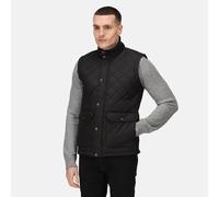 Regatta Tyler Black Men's Water-repellent Diamond-quilt Insulated Bodywarmer