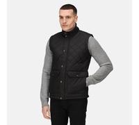 Regatta Tyler black men's water-repellent insulated bodywarmer #TR810