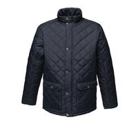 Regatta Tyler Mens Quilted Jacket | Insulated | Showerproof | Black/Navy | S-3XL