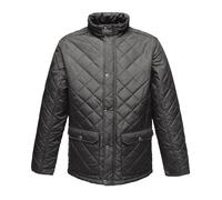 Regatta Tyler Mens Quilted Jacket | Insulated | Showerproof | Black/Navy | S-3XL