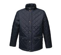 Regatta Tyler Mens Quilted Jacket | Insulated | Showerproof | Black/Navy | S-3XL