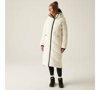 Regatta Ujeane Longline Hooded Water-Repellent Baffled Jacket In White White 16
