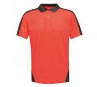 Regatta Unisex Contrast Coolweave Pique Polo Shirt (Classic Red/Black) - Size Large