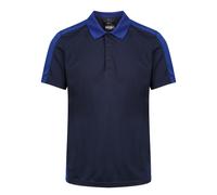 Regatta Unisex Contrast Coolweave Pique Polo Shirt (Navy/New Royal) - Size Medium