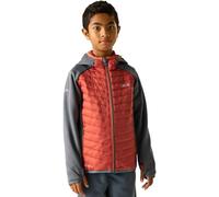 Regatta Unisex Kids Junior Andreson Hybrid Quilted Jacket Water Repellent Coat 4-5 Yrs Dark Storm/Brick