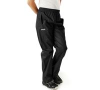 Regatta Unisex Kids Pack-It Over Trousers, Waterproof & Breathable, Black, Size 5-6 Years