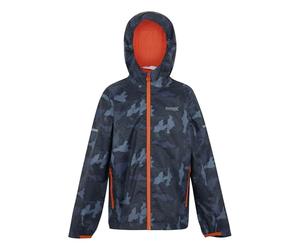 Regatta Unisex Kids Printed Lever II Waterproof Jacket Walking Hiking Coat