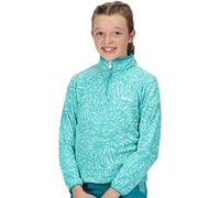 Regatta Unisex's Jr Highton Halfzp Sweater, Turquoise Animal, 3 ans