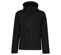 Regatta Venturer black men's hooded softshell winter jacket #TRA701