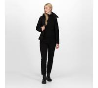 Regatta Venturer Black Women's Hooded Softshell Winter Jacket #TRA702
