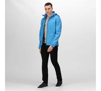 Regatta Venturer french blue men's hooded softshell winter jacket #TRA701