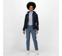 Regatta Venturer navy/french women's hooded softshell winter jacket #TRA702