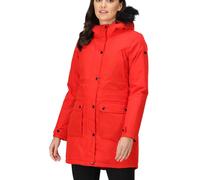 Regatta Voltera Heated Womens Waterproof Jacket Red Hooded Outdoor Walking Coat