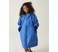Regatta Waterproof Fleece Lined Changing Robe (5-13 Yrs) Blue Mix