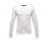Regatta White Men's Thermal Long Sleeve Shirt Winter Base-layer #TRU112