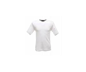 Regatta White Men's Thermal Short Sleeve Shirt Winter Base-layer #TRU111