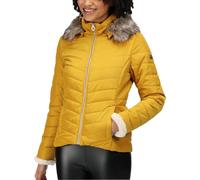Regatta Winslow Womens Insulated Jacket Yellow Hooded Outdoor Walking Coat