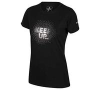 Regatta Women Fingal V' Quick Drying Active Short Sleeve With Graphic Print T-Shirts/Polos/Vests - Black, Size 8
