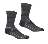 Brown female Regatta Women's 2 Pack Samaris 3 Season Sock Brown, Size: UK 3-5