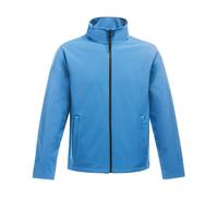Regatta Womens Ablaze Printable Soft Shell Jacket - French Blue/Navy - 18 UK - French Blue/Navy - 100% Polyester