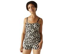 Regatta Women's Durable Aceana III Tankini Top Leopard Print, Size: 10