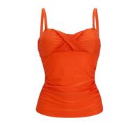 Regatta Womens Aceana Tankini Top Tummy Control Summer Holiday Swim Suit Orange