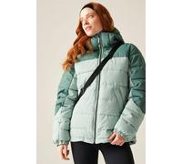 Regatta Jacket Aldthorn Hooded Water-Repellent Insulating Baffled Green Size 12