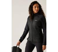 Regatta Women's Andreson Stretch Water-Repellent Hybrid Quilted Jacket in True Black | Size: 26 Regatta True Black 26
