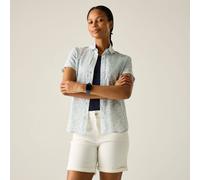 Regatta Women's Anti-Insect Travel Light Short Sleeved Shirt in Light Blue | Size: 14 Regatta Light Blue 14