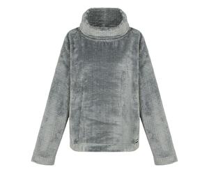 Regatta Womens Bardou II Velour Cowl Neck Sweatshirt Pullover, Soft Touch Fleece - Perfect for Outdoors, Walking, Camping & Hiking Grey