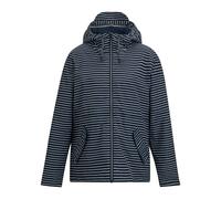 Regatta Womens Bayletta Contrast Striped Waterproof Jacket - Navy/White - 20 UK - Navy/White - 62% Polyester/38% Recycled Polyester