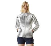 Regatta Women's Bayletta Hoody II Brushed Fleece Zip-up Top Navy Stripe 16