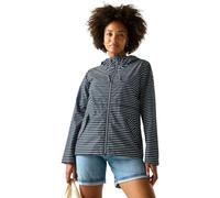 Regatta Women's Soft Shell Bayletta Jacket, Water-Repellent – Size 10 Navy/White Wavy Stripe