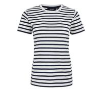Regatta Womens Bayletta Striped T-Shirt - White/Navy - White/Navy - 8 UK - 60% BCI Cotton/40% Polyester