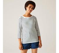 White female 8 Regatta Women's Bayletta II 3/4 Sleeve Top White, Size: 8
