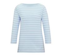 Regatta Womens Baylette II Striped T-Shirt - Skyway/White - 18 UK - Skyway/White - 50% Cotton/50% Polyester