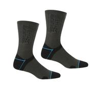 Regatta Womens Blister Protect II Socks 2 Pack Antibacterial Walking 2 Layer