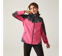 Regatta Women's Breathable Bosfield II Waterproof Jacket Flamingo Pink Seal Grey, Size: 8