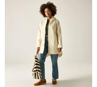 Regatta Women's Brianka Longline Hooded Waterproof Jacket in Cream | Size: 12 Regatta Cream 12