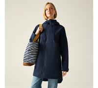 Regatta Women's Brianka Longline Hooded Waterproof Jacket in Mid Navy | Size: 16 Regatta Mid Navy 16