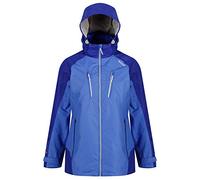 Regatta Women's Calderdale Iii Waterproof and Breathable Hooded Outdoor Active Hiking Jacket, Blue (Blueberry Pie/Clematis), 36 EU, 10 UK