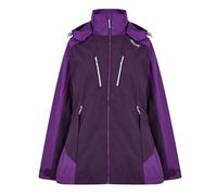 Regatta Womens Calderdale IV Waterproof Jacket, Dark Aubergine/Purple Sapphire, 10