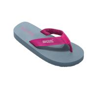 Regatta Womens Catarina Flip Flops - Dark Storm/Pink - 4 UK - Dark Storm/Pink - 50% Textile/50% EVA