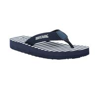 Regatta Womens Catarina Striped Flip Flops - Navy/White - 5 UK - Navy/White - 100% Mixed